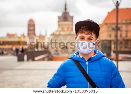 Pictures of tourists in Gdansk