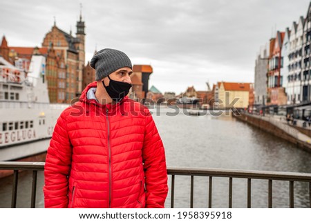 Pictures of tourists in Gdansk