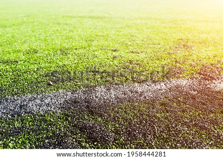 Artificial turf markings for sports - synthetic turf for football