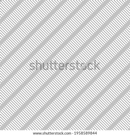 Seamless pattern. Modern stylish geometrical texture. Regularly repeating diagonal thin lines. Vector element of graphical design