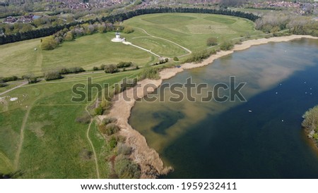 Aerial Willen lake View Landscape