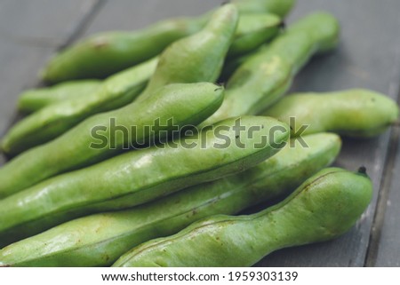 Material pictures of the famous beans from Ibusuki, Kagoshima Prefecture. Images for Designing Produce Vegetables Stock Photos.