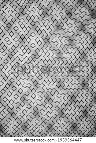 steel net isolated on white  background. silhouetted iron net against white 