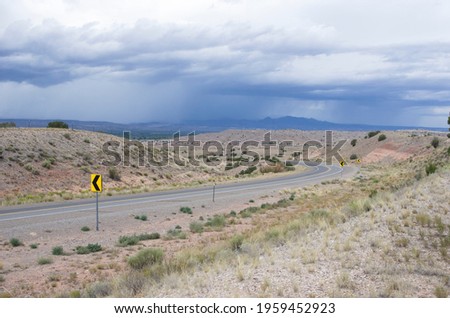 roads in the U.S.A. on the route 66 Royalty-Free Stock Photo #1959452923