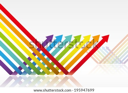 Vibrant colors arrows
