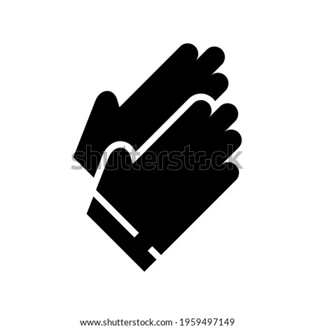work gloves icon or logo isolated sign symbol vector illustration - high quality black style vector icons
