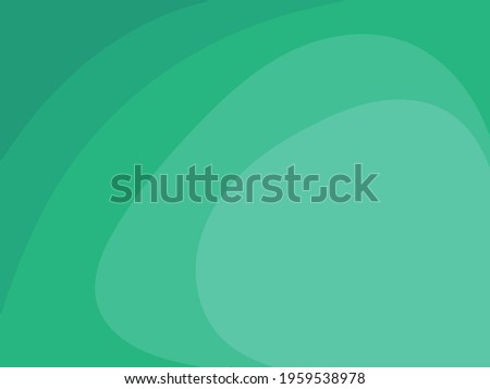 Cute abstract background. Green hues and copy space. Flat style illustration.
