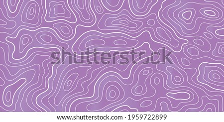 topographic map on a lilac background with a gradient