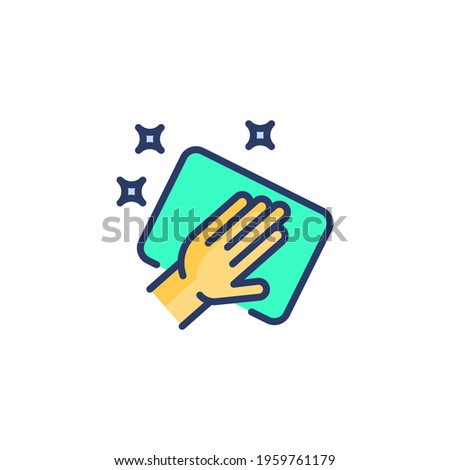 Cleaning icon in vector. Logotype