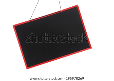 Blank sign isolated on white