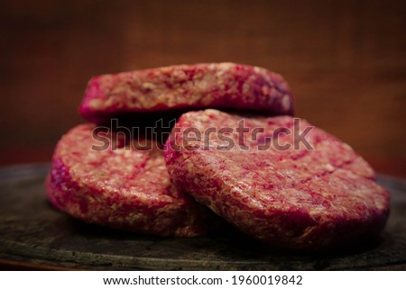 Meat Burger on the stone picture