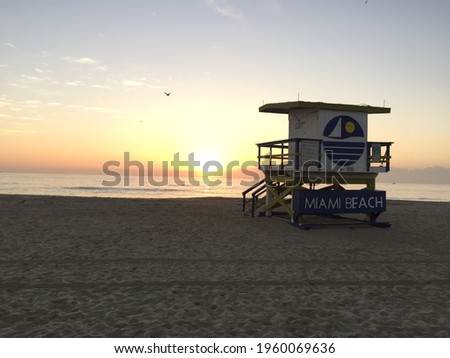Sunrise in Miami Beach, USA