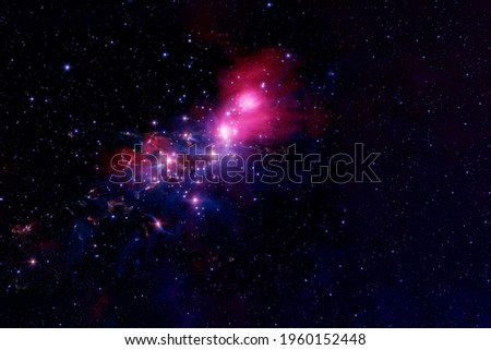 Beautiful space background. Elements of this image were furnished by NASA. High quality photo