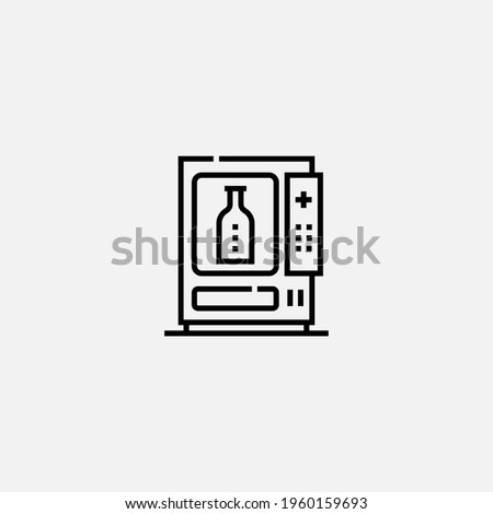 Vending machine icon sign vector,Symbol, logo illustration for web and mobile