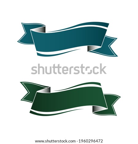 Ribbon banners set,Template collection labels Vector illustration.Beautiful blank decoration graphic.