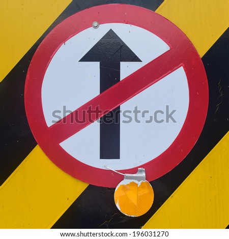 no entry plate