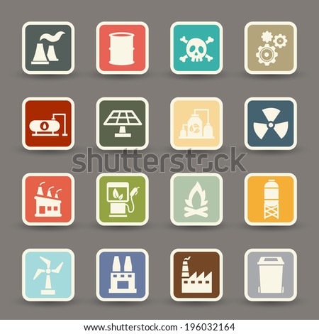 Factory icons.vector eps10