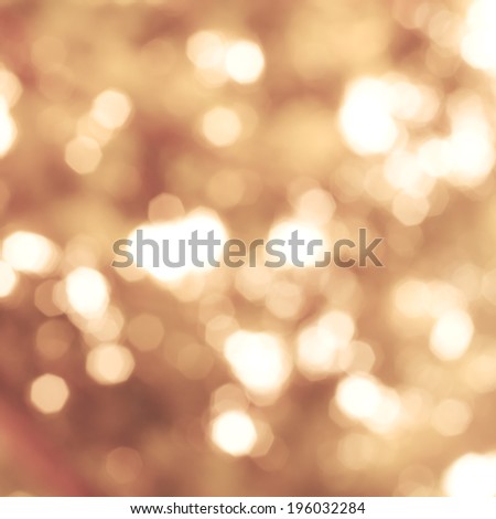 Abstract of gold bokeh defocused lights