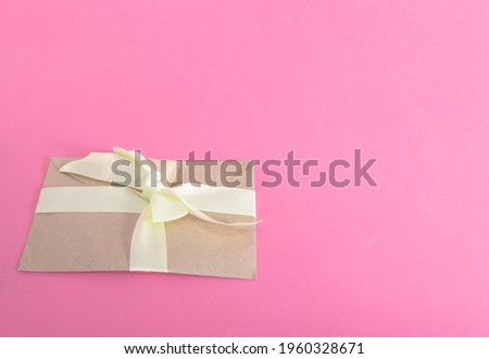 envelopes on a colored background. Concept for messages, mail 