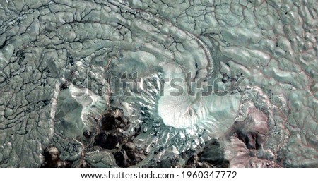  glaciation, the contaminated antarctica,  abstract photography of the deserts of Africa from the air, imitating the polluted landscapes of Antarctica,