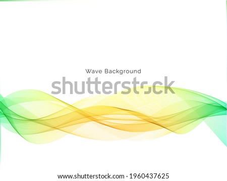 Beautiful modern colorful wave background design vetor