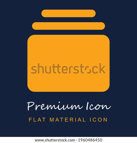 Browsers Row premium material ui ux isolated vector icon in navy blue and orange colors