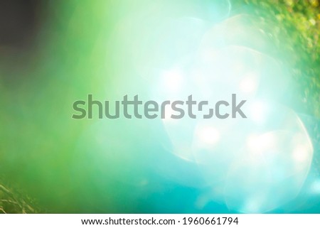 Green and blue bokeh abstract background
