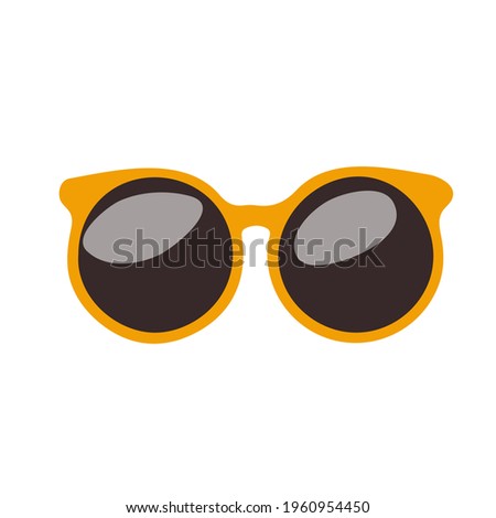 Sunglasses vector illustration background. Flat design style.