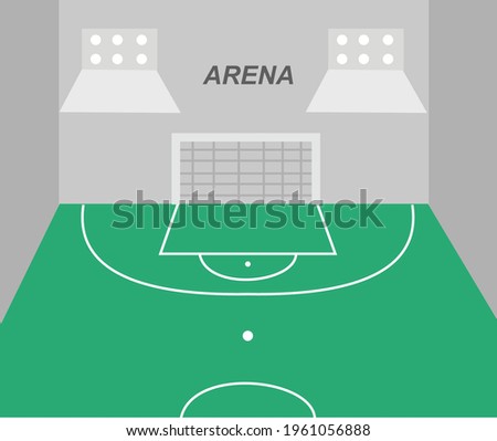 a design about a soccer field illustration
