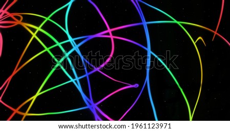 Rainbow galaxy inspired abstract exposure