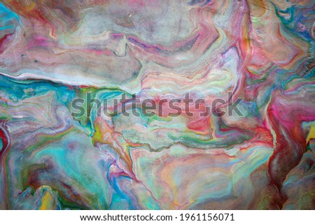 Close-up, abstract colorful background, many plasticine textures that are molded together into thin sheets.
