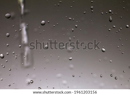 Water spray and water droplets