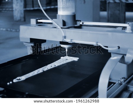 3d printer that printing a liquid dough