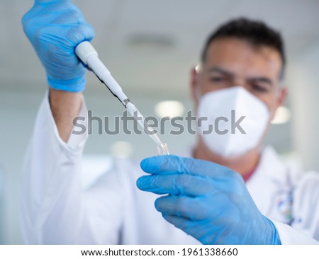 scientist working in biology laboratory