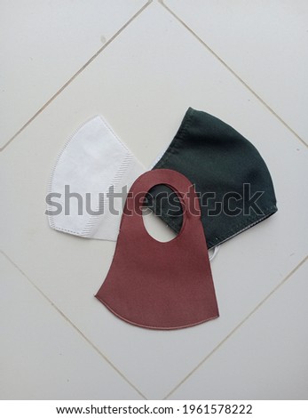 Three Face Mask Made of Fabric