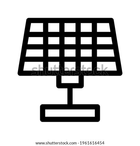 solar panel icon or logo isolated sign symbol vector illustration - high quality black style vector icons
