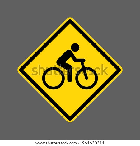 Bicycle traffic sign. Bike icon. Bicycle vector. bicycle sign symbol. vector illustration