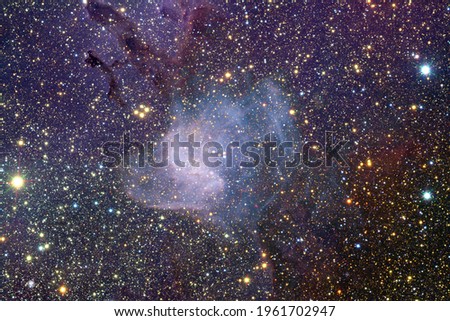 Nebula, cluster of stars in deep space. Science fiction art. Elements of this image furnished by NASA.
