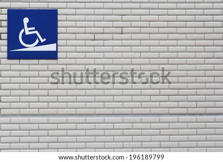 The Disabled on wall