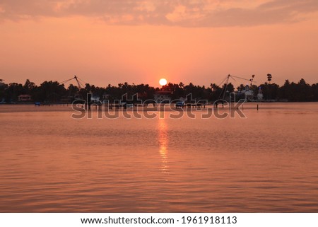 Sunset pictures at Kochi India