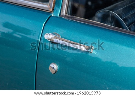 Doorknob of private cars photo