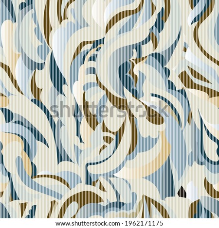 seamless abstract geometrical pattern on stripes