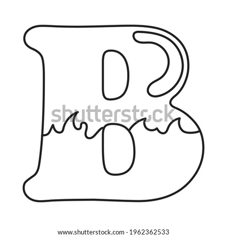 the letter b used for children's coloring books
