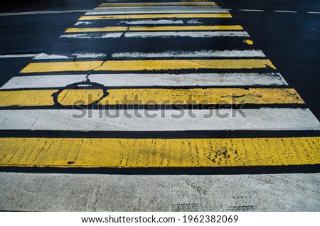 
pedestrian crossing, photo in the afternoon