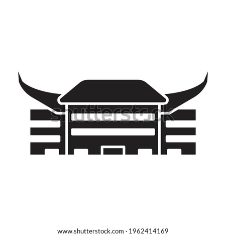 Arena vector black icon. Vector illustration stadium on white background. Isolated black illustration icon of arena and stadium.