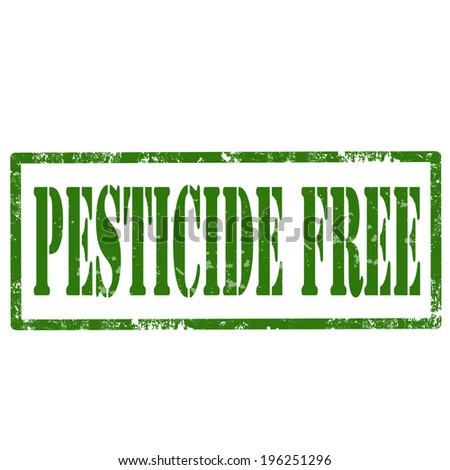 Grunge rubber stamp with text Pesticide Free,vector illustration