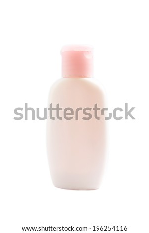 Cosmetic bottle isolated object on white background