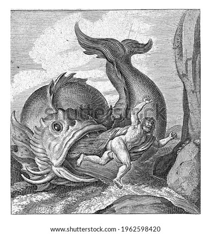 Jonah is spit out by the whale and thrown to shore.