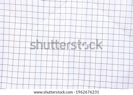 Cloth with black square grid
