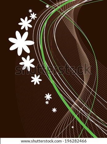 Vector Background. Flowers. Eps10 Format.